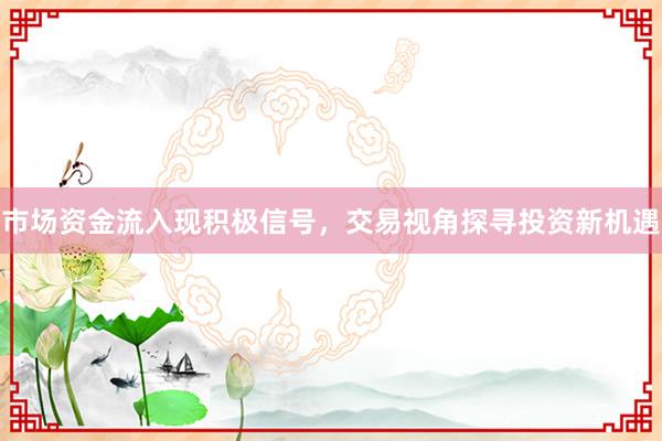 市场资金流入现积极信号，交易视角探寻投资新机遇