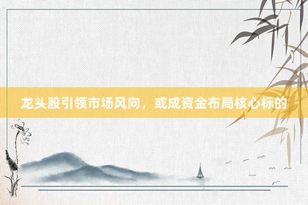 龙头股引领市场风向，或成资金布局核心标的
