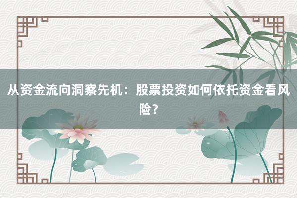 从资金流向洞察先机：股票投资如何依托资金看风险？