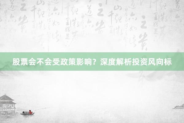 股票会不会受政策影响？深度解析投资风向标